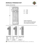 the bungalow passage set in bronze finish with arts and crafts door knobs
