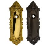 solid brass vintage door plate the milford