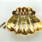surface mounted seashell soap dish in cast brass for old cast iron sink