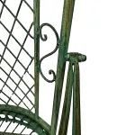 verona cottage style garden chair set with chippy green painted finish