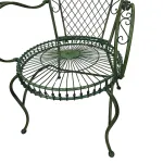 verona cottage style garden chair set with chippy green painted finish