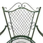 verona cottage style garden chair set with chippy green painted finish