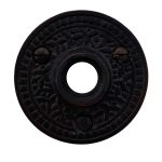 solid brass rosette door plate pair the rice