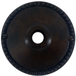 beaded edge rosette door plates in brass 3.25 inch pair