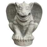 faux stone gargoyle statue for home or store 25 inches tall