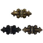 fleur de lis butterfly surface cabinet hinge in solid cast brass