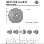 beaded edge rosette door plates in brass 3.25 inch pair