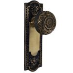 the orlean passage set in highlighted bronze finish select door knobs
