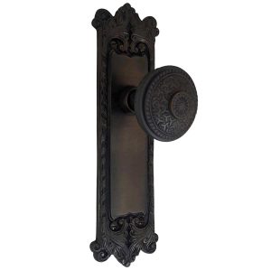 the classic privacy set in bronze finish select door knobs
