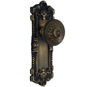 the wells privacy set in highlighted bronze finish select door knobs