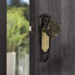 the orlean passage set in highlighted bronze finish select door knobs