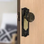 the orlean passage set in highlighted bronze finish select door knobs