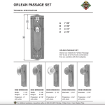 the orlean dummy set in highlighted bronze select door knobs