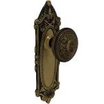 the milford dummy set in highlighted bronze select door knobs