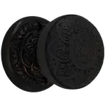 floral round rosette dummy set in oil rubbed bronze select door knobs
