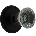 large round beaded privacy set in oil rubbed bronze select door knobs
