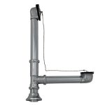 overflow drain for antique apron double shell bathtubs