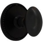 large round beaded privacy set in oil rubbed bronze select door knobs
