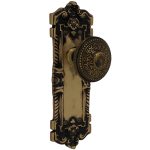 the wells dummy set in highlighted bronze select door knobs