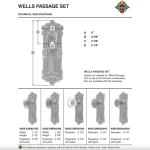 the wells dummy set in highlighted bronze select door knobs