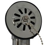 overflow drain for antique apron double shell bathtubs
