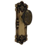the wells dummy set in highlighted bronze select door knobs
