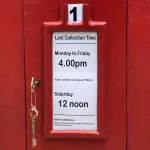 standing cast aluminum red british cr iii post box replica mailbox