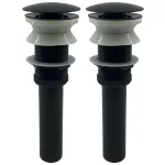 vessel sink pop up drain with bronze finish 1 1/4 inch no overflow