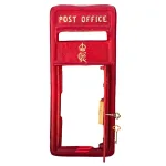 british cr iii post box front in red cast aluminum post office replica