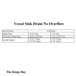 vessel sink pop up drain with bronze finish 1 1/4 inch no overflow