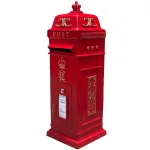 standing cast aluminum red british cr iii post box replica mailbox