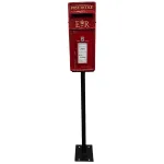royal er ii post box mailbox in red cast iron wall mounted or standing