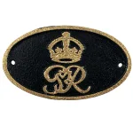 royal crest king george gr vi wall plaque cast iron english sign