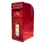 royal er ii post box mailbox in red cast iron wall mounted or standing