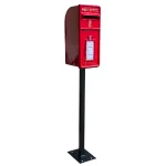 royal cr iii post box mailbox in red cast iron wall mounted or standing