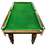 vintage snooker table with balls and cues ej riley limited accrington 64 inches