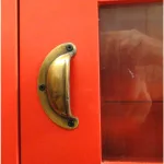 british red telephone phone box booth wood old replica english london