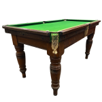 vintage snooker table with balls and cues ej riley limited accrington 64 inches