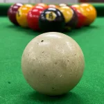 vintage snooker table with balls and cues ej riley limited accrington 64 inches