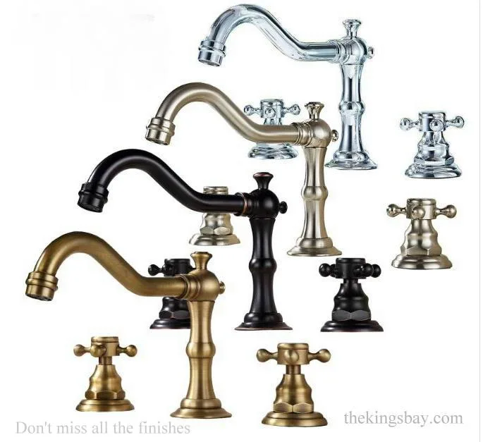 victoriana cross handle faucet with 8 inch centers satin nickel