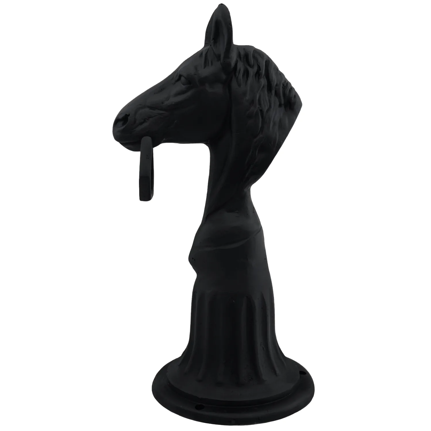 victorian style horse head hitching post 21 inches tall