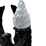 angel of freedom with sword bronze painted statue religious pole light 72" tall