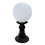 garden walkway fence post light with shade victorian style replica floral design