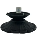 cast aluminum ceiling mount floral porch light with globe shade 3.25 inch fitter