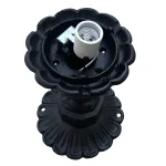 garden walkway fence post light with shade victorian style replica floral design