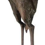 cast aluminum flamingo statue sculpture with bronze painted finish 63.5 inches