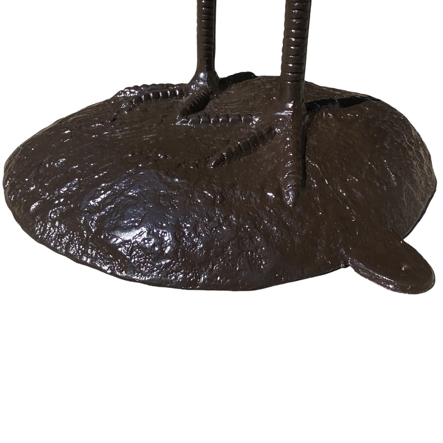 cast aluminum flamingo statue sculpture with bronze painted finish 63.5 inches