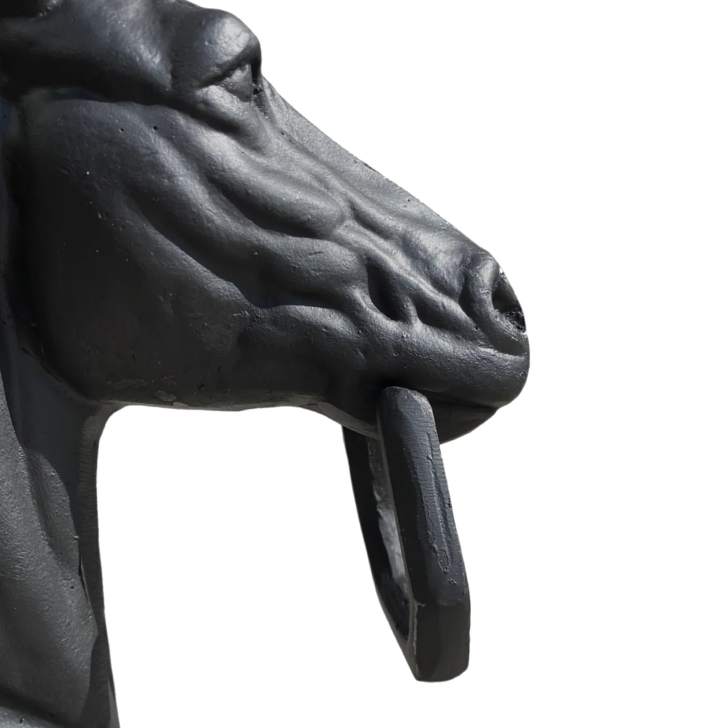 victorian style horse head hitching post 21 inches tall