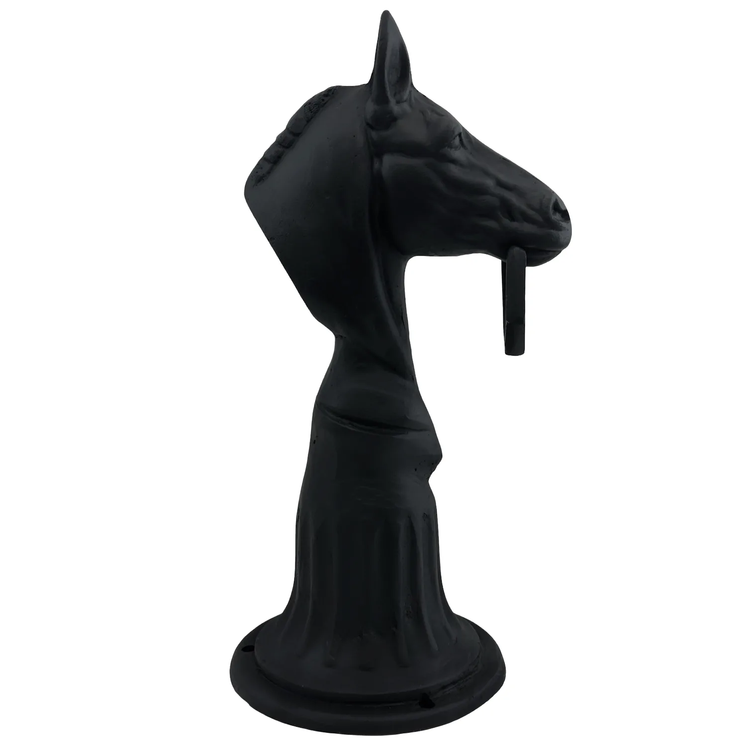victorian style horse head hitching post 21 inches tall