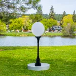 victorian style outdoor walkway pole light cast aluminum replica 43 inches